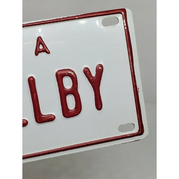 U.S.A Shelby Personalized White Red Collectible Mini License Bicycle Bike Plate - Picture 7 of 12